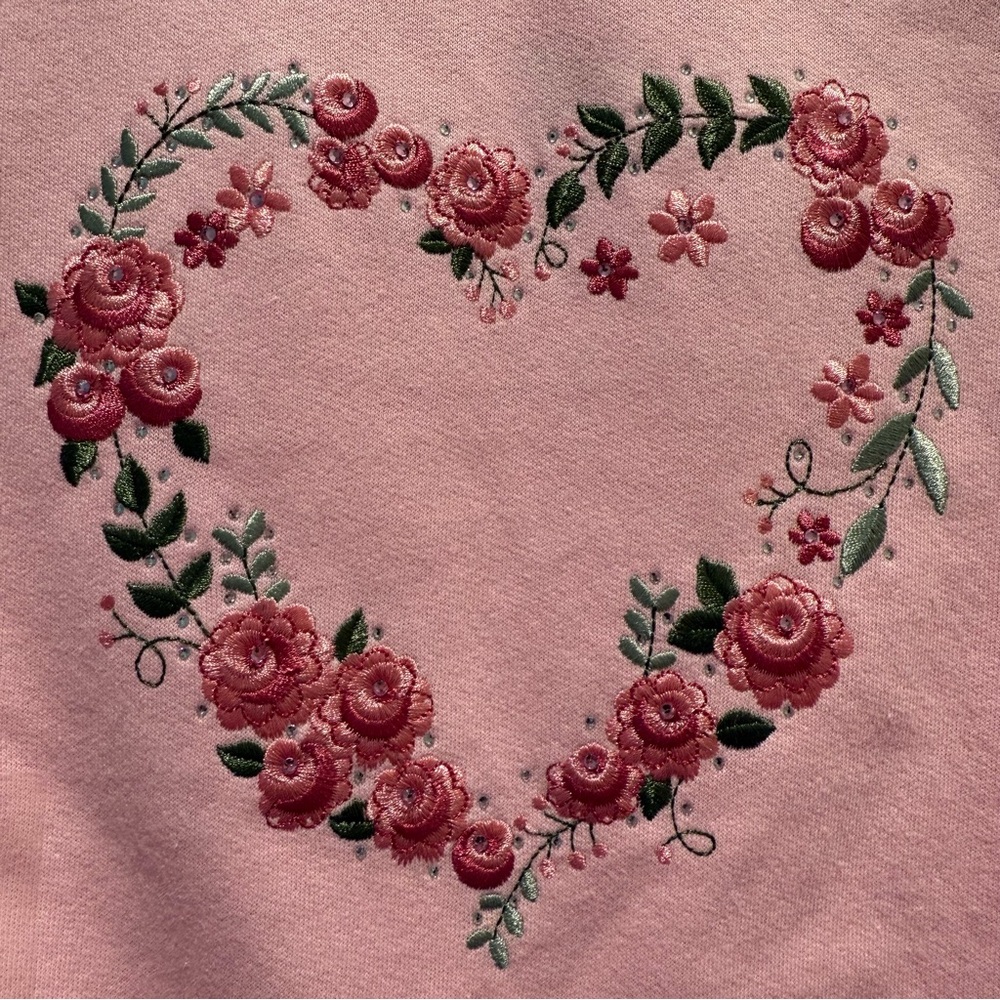 NWT Y2K Grandmacore Embroidered Sweatshirt S - Picture 3 of 4